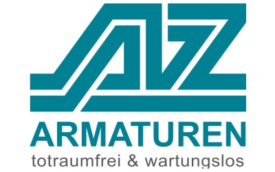 blauer Schriftzug AZ Amaturen 